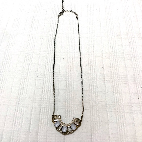 *FREE with purchase - gold white pendant necklace - Picture 2 of 3